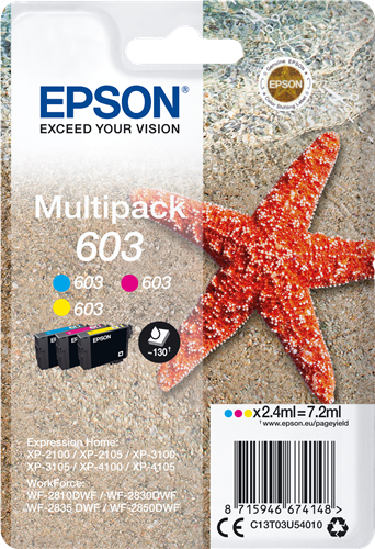 Epson 603 Pack Cyan / Magenta / Amarelo