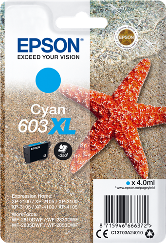 Epson 603XL Cyan Cartouche d'encre