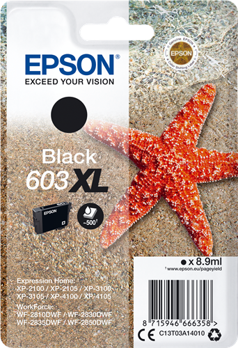 Epson 603XL Černá Inkoustovou kazetu