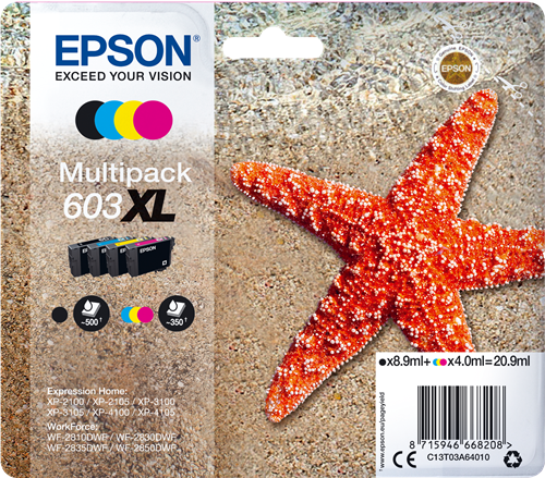 Epson 603XL Multipack Noir(e) / Cyan / Magenta / Jaune