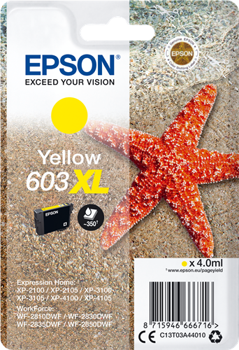 Epson 603XL yellow ink cartridge