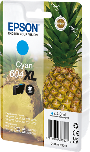 Epson 604 XL Cyan Cartucho de tinta