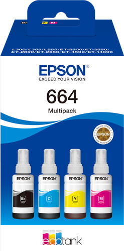 Epson 664 Pack Preto / Cyan / Magenta / Amarelo