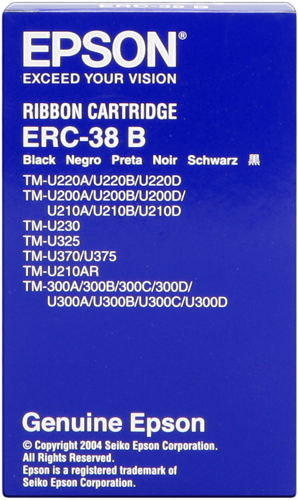 Epson ERC-38 B Preto Fita de tinta