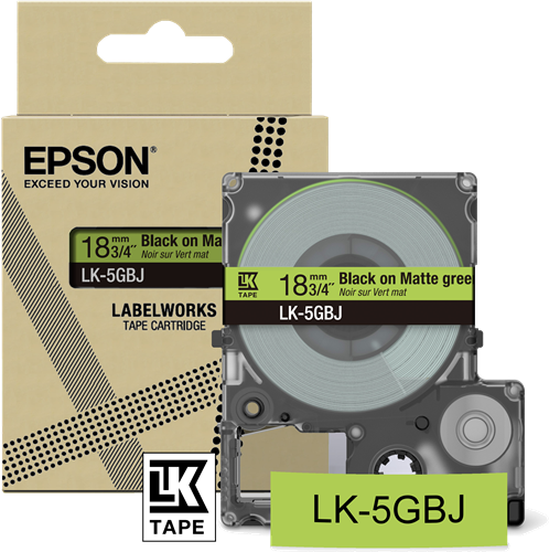 Epson LK-5GBJ Ruban Noir(e)SurVert