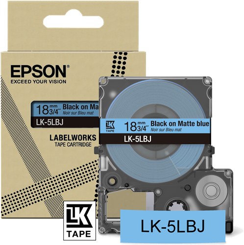 Epson LK-5LBJ Fita rotuladora PretosobreAzul