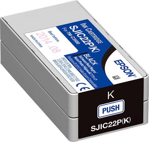 Epson SJIC22P-K black ink cartridge