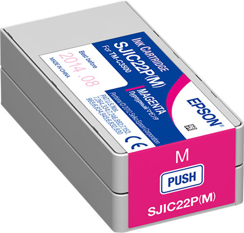 Epson SJIC22P-M magenta ink cartridge