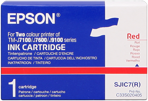 Epson SJIC7-R Vermelho Cartucho de tinta