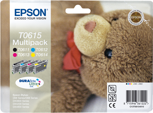 Epson T0615 Multipack negro / cian / magenta / amarillo