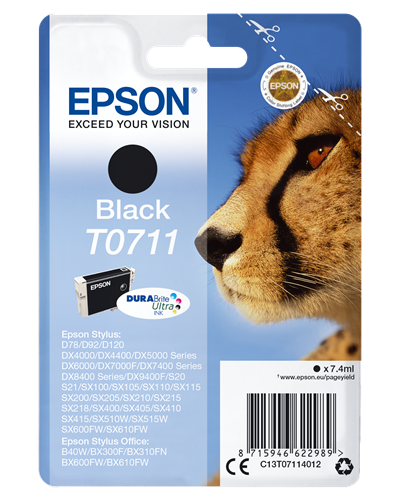 Epson T0711 Preto Cartucho de tinta