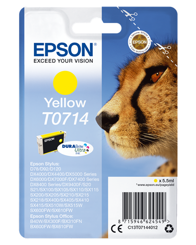 Epson T0714 Amarelo Cartucho de tinta