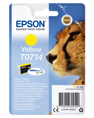 Epson T0714 amarillo Cartucho de tinta