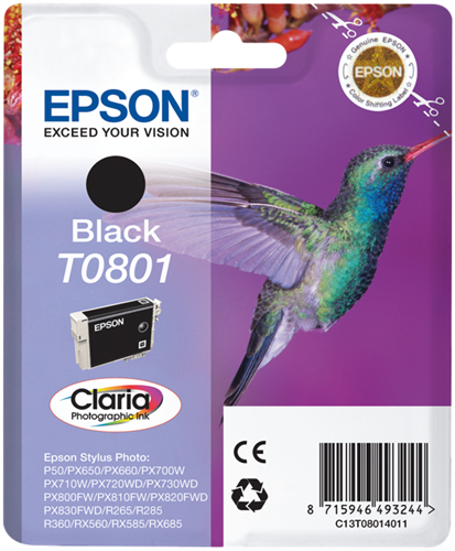 Epson T0801 Noir(e) Cartouche d'encre