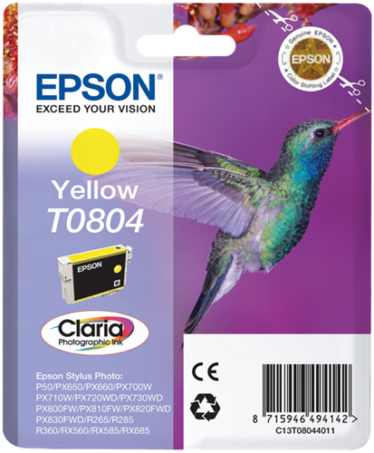 Epson T0804 Jaune Cartouche d'encre