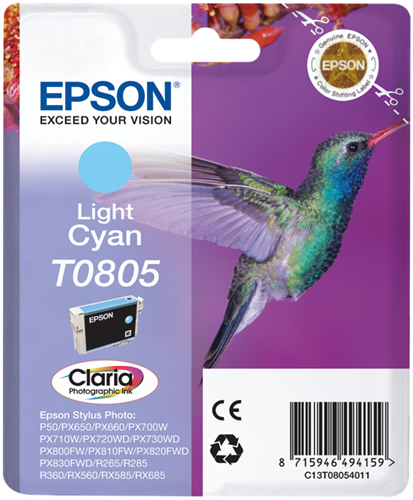 Epson T0805 Cyan (claro) Cartucho de tinta