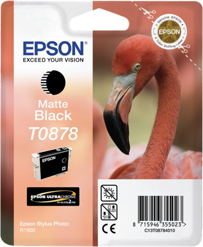 Epson T0878 zwart inktpatroon