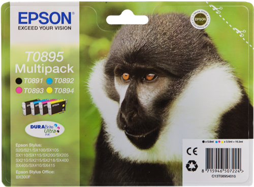 Epson T0895 Pack Preto / Cyan / Magenta / Amarelo