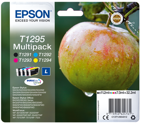 Epson T1295 Pack Preto / Cyan / Magenta / Amarelo
