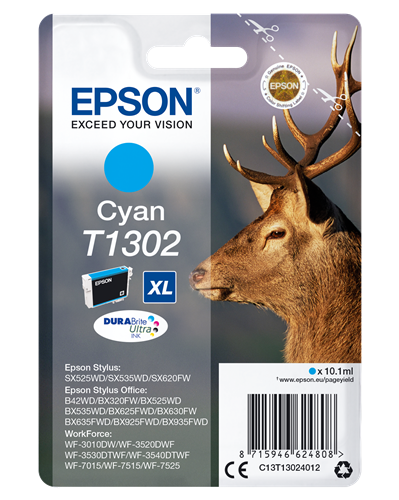 Epson T1302 XL Cyan Cartouche d'encre