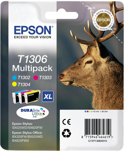 Epson T1306 Multipack cian / magenta / amarillo