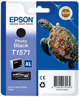 Epson T1571 XL Zwart (foto) inktpatroon