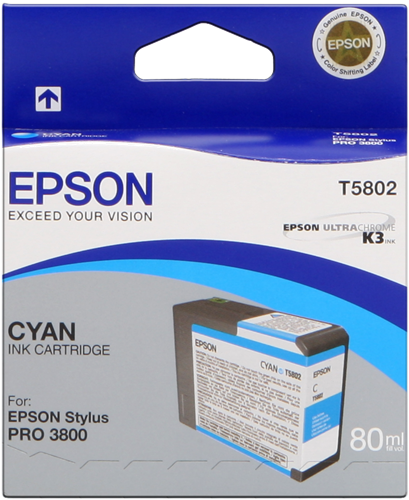 Epson T5802 Cyan Cartouche d'encre