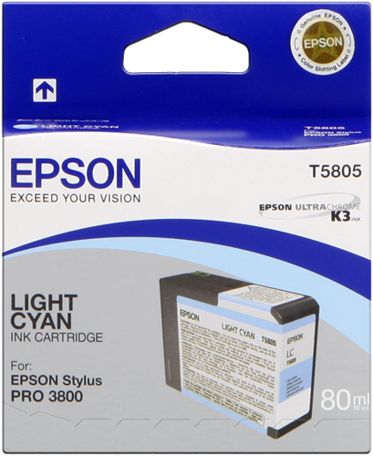 Epson T5805 Cyan (brillant) Cartouche d'encre