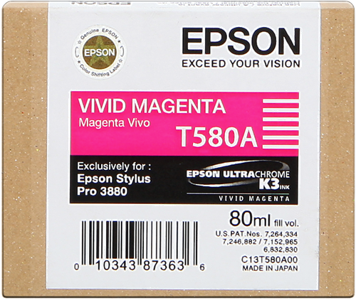 Epson T580A magenta kardiż atramentowy