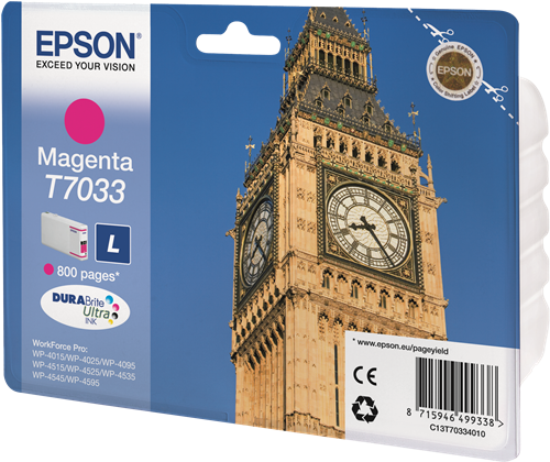 Epson T7033 magenta ink cartridge