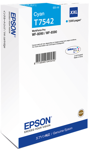 Epson T7542 XXL cyan ink cartridge