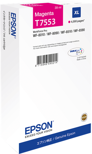 Epson T7553 XL magenta ink cartridge