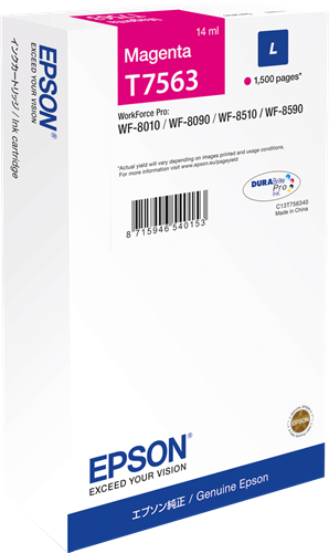 Epson T7563 Magenta Cartucho de tinta