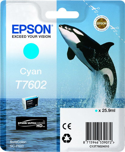 Epson T7602 tyrkysová Inkoustovou kazetu