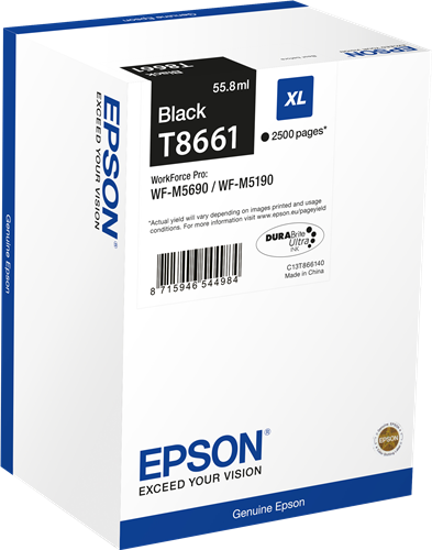 Epson T8661 XL black ink cartridge