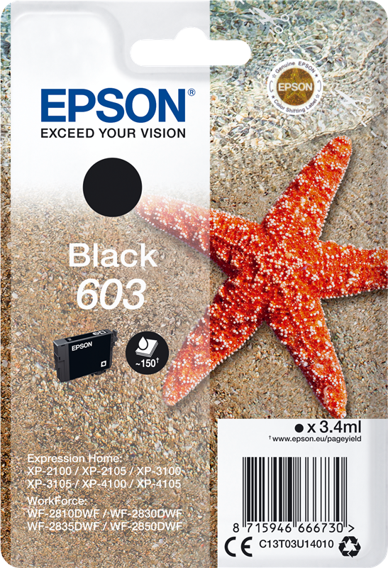 Epson 603 Noir(e) Cartouche d'encre