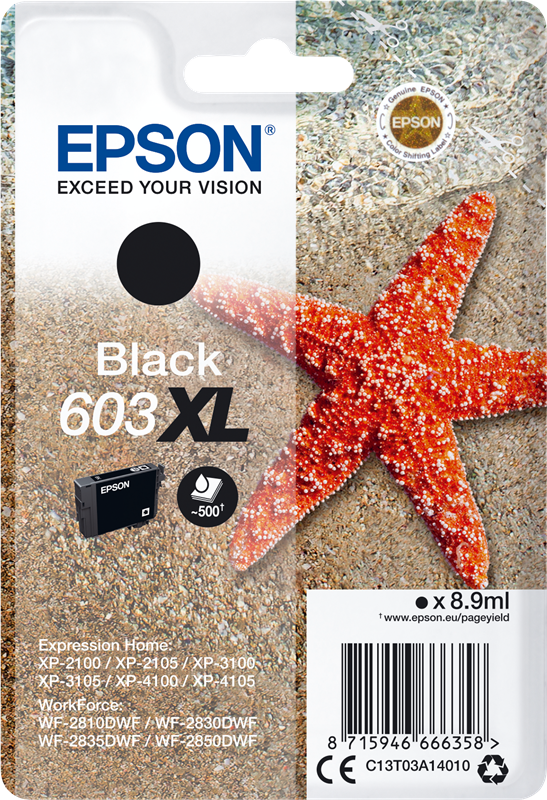 603XL Ersatz für Epson 603XL 603 Tintenpatronen Kompatibel mit Epson  Expression Home XP-2100 XP-3100 XP-4100 XP2105
