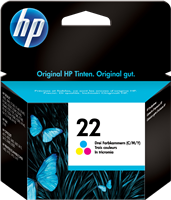 HP 22 várias cores Cartucho de tinta