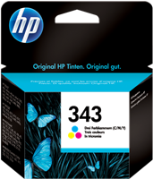 HP 343 várias cores Cartucho de tinta