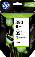 HP 350+351 Pack Preto / várias cores