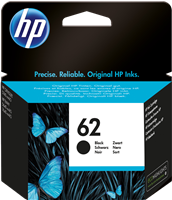 HP 62 Preto Cartucho de tinta
