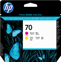 HP 70 Cabeça de impressão Amarelo / Magenta