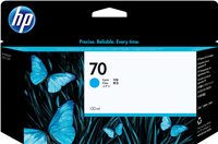 HP 70 Cyan Cartucho de tinta