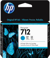 HP 712 Cyan Cartucho de tinta