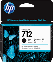 HP 712 Noir(e) Cartouche d'encre
