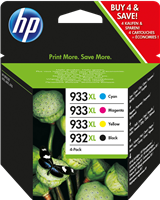 HP 932XL+933XL Pack Preto / Cyan / Magenta / Amarelo