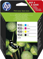 HP 934XL+935XL Pack Preto / Cyan / Magenta / Amarelo