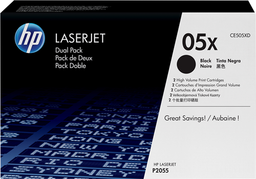 HP 05X Pack Preto