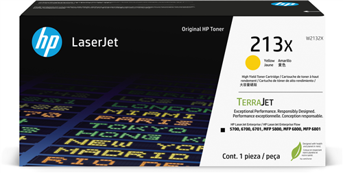 HP 213X Amarelo Tóner