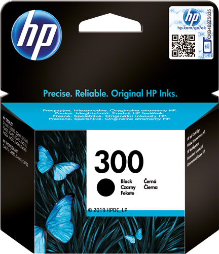 HP 300 Černá Inkoustovou kazetu